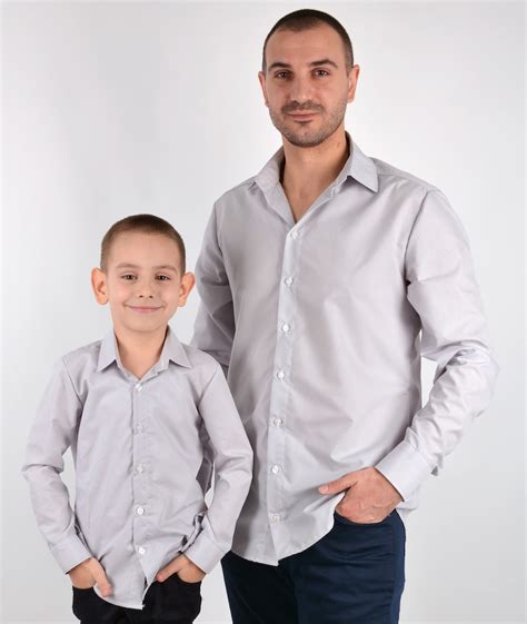 father and son dress shirts|More.